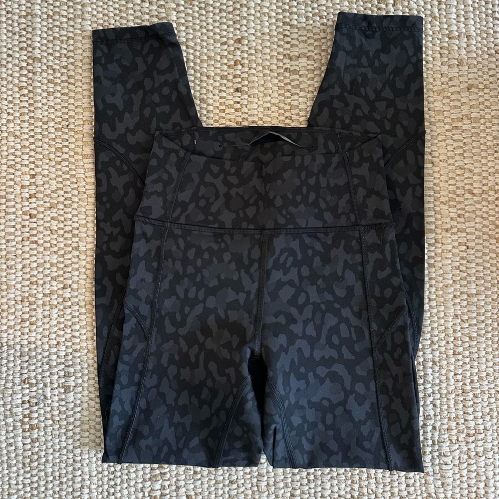 lululemon athletica Black Patterned Leggings